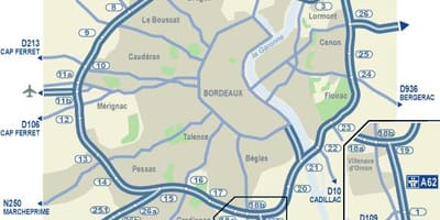 波尔多路地图